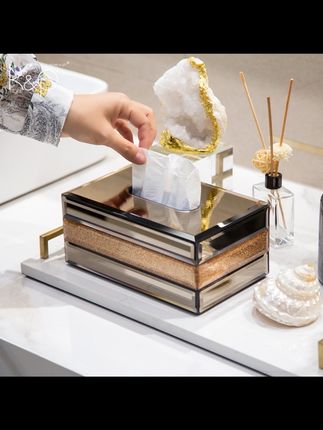 【摩登】创意家用轻奢抽纸盒客厅高档网红款酒店餐厅高级感纸巾盒#纸巾盒 #抽纸盒 #家居好物 #精选好物 #高级纸巾盒