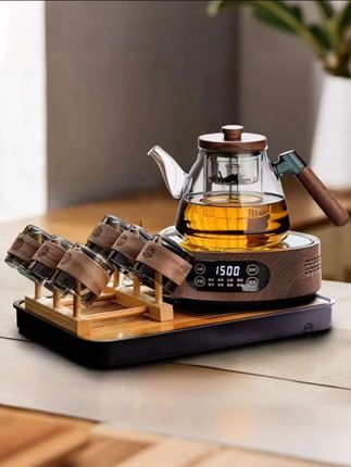 煮茶新款煮茶炉茶具套装玻璃泡茶壶家用小型电陶炉煮茶一体机茶盘#电陶炉#茶具#茶具套装#茶壶#煮茶炉