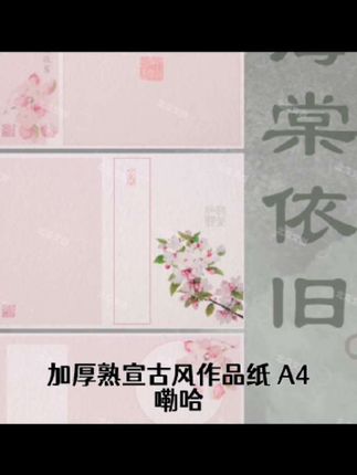 钢笔专用加厚熟宣古风作品纸A4#上合规划 #什么是住房公积金 #如何使用家电国补 #河南土地征收