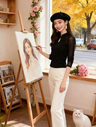 #打底衫 #内搭外穿都好看 #修身显瘦 #气质穿搭 #大码女装