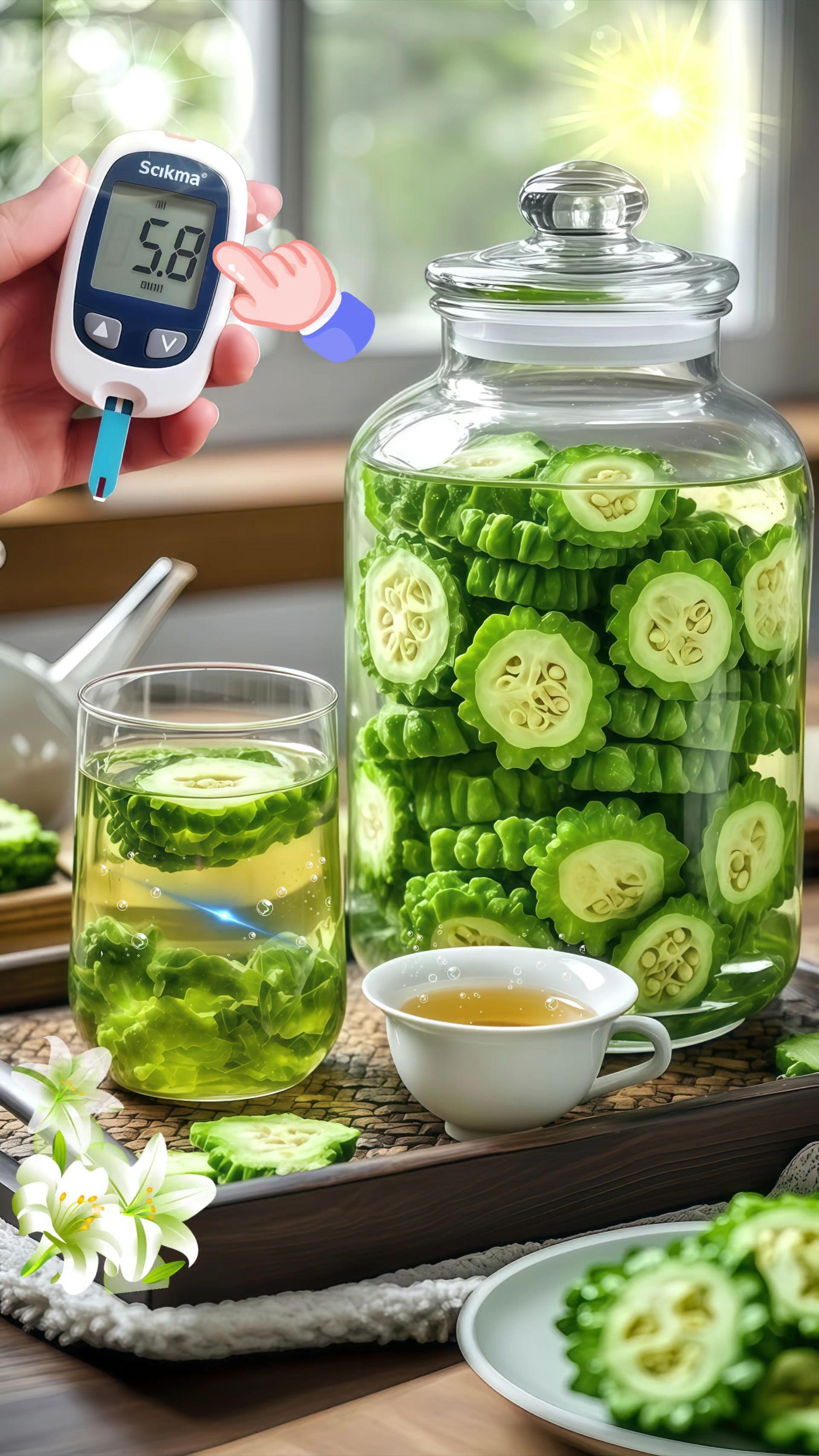《桑叶双瓜茶;自然的健康馈赠》桑叶双瓜茶,乃大自然的养生妙品。它以桑叶、冬瓜干、苦瓜干精心配比而成。热水入壶,茶香四溢。轻嗅,芬芳交织。浅尝,桑叶淡雅、冬瓜清甜、苦瓜清苦交融,滋味独特。这不仅是茶,更是健康享受。于品味间,领路养生之趣,感受自然馈赠,让身心在茶香中舒缓。#喝养生茶 #桑叶双瓜荼 #桑叶茶好处多多 #苦瓜桑叶冬瓜茶 #冬瓜桑叶苦瓜茶.