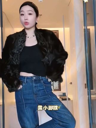 #杨圣坤 2025新品复古水洗蓝窄版直筒修身九分牛仔裤女#高级感穿搭 #显高显瘦穿搭 #牛仔裤 #秋季新款