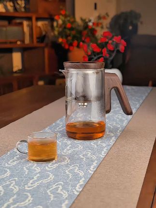 磁吸式智能定时泡茶壶,全玻璃内胆家用自动过滤飘逸杯,泡茶神器#飘逸杯#泡茶壶#茶水分离壶#家用办公泡茶壶#茶生活