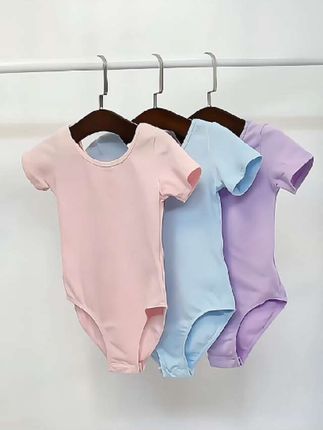 儿童舞蹈服夏季短袖拼网蝴蝶跳舞连体服