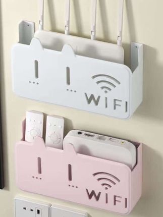 路由器遮丑神器机顶盒wifi光猫隐藏盒墙上壁挂式免打孔挂架收纳盒#居家好物 #实用好物 #实用分享 #收纳神器 #美观实用