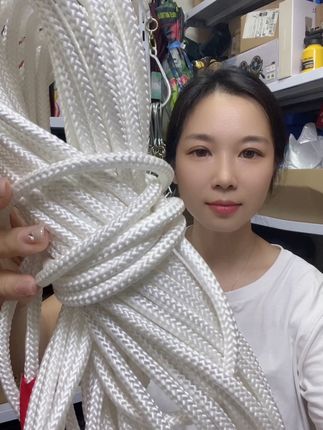 (粉丝专属福利)米1根6毫米钢丝绳尼龙绳编织绳晒被绳专用绳子#晾衣绳#钢丝绳#绳子
