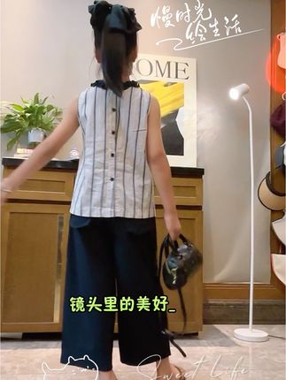 #夏款搭配 #生女儿就要这样穿 #学院风穿搭 #酷女孩穿搭 #今天穿这样