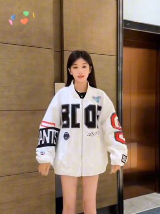 新款潮牌痞帅棒球服夹克男休闲个性宽松百搭外套#夹克外套 #品质男装