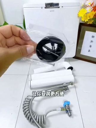 卫生间蹲便器水箱马桶加厚蹲坑挂墙式厕所冲水箱大容量带喷枪#家装卫浴 #马桶水箱 #冲水箱 #卫生间好物#好物推荐🔥