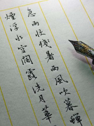 谁说秋天只有悲伤? 古人眼中的秋天,高级的情绪美学,字字皆绝句。#行书跟练记录分享 #创作者中心 #创作灵感 #写字是一种生活 #硬笔书法