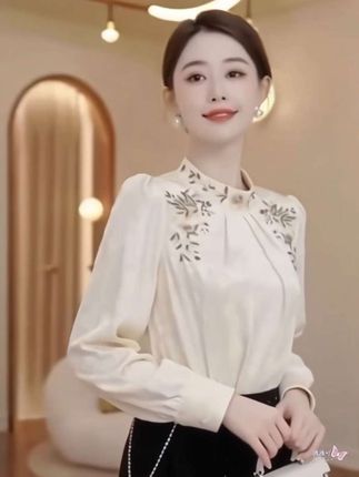 #气质长袖衬衫 #穿搭 #衬衫