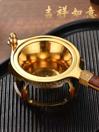 高档不锈钢304如意茶漏 # #茶滤网 #茶道配件 #茶具 #泡茶神器 #好物推荐🔥