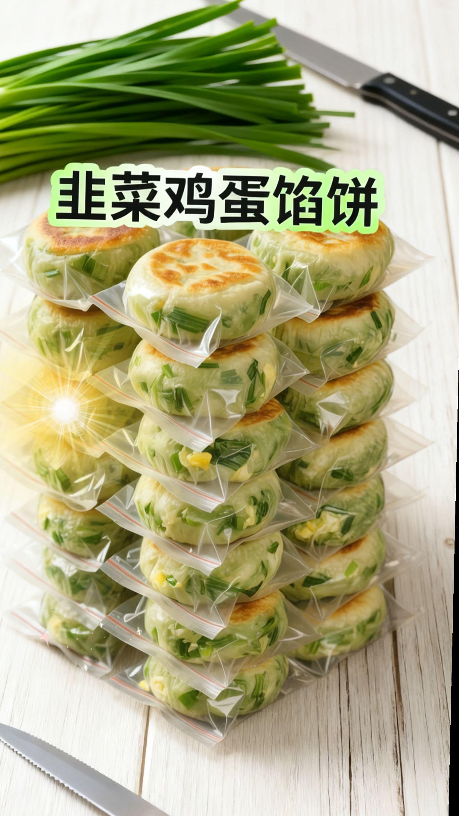 早餐纠结党必试!韭菜馅饼超省心早上总愁吃。#早餐饼