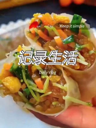 东北特产!#昊七七手工榆林筋饼 #春饼卷饼二合一 早餐半成品# 加热即食超方便