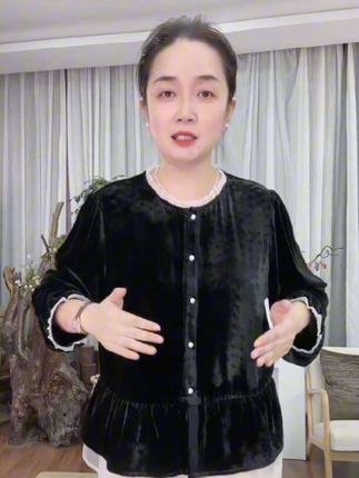 麻享【黑天鹅】桑蚕丝高阶丝绒外套短款气质优雅花边礼服#高级感穿搭 #气质穿搭 #高品质 #时尚穿搭 #面料柔软舒适