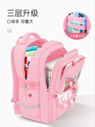 快开学了。快给孩子换上这款1-6年级小学生减负书包吧!#学生书包 #儿童书包 #小学生书包 #护脊书包选轻的 #1-3年级护脊减负书包