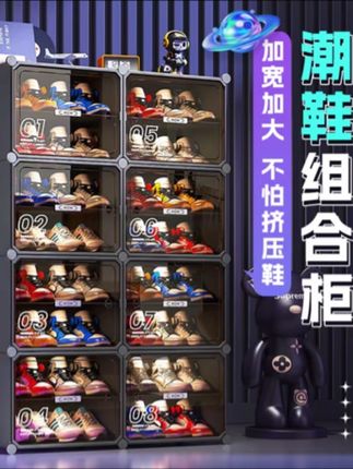 #多层组合鞋架 #潮鞋收纳柜 #大容量鞋柜 #透明鞋柜 #鞋架多层简易家用