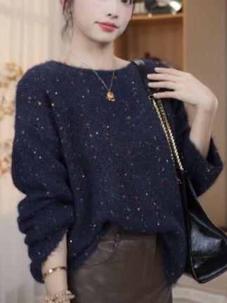 #设计感毛衣#秋冬毛衣#慵懒感毛衣#针织毛衣女秋冬