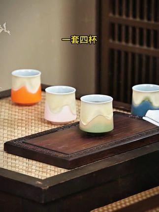 淡淡古风气韵扑面而来,自用送礼都很高级#主人杯 #茶具送礼 #唐丰见山主人杯礼盒装#家用喝茶杯#茶盏