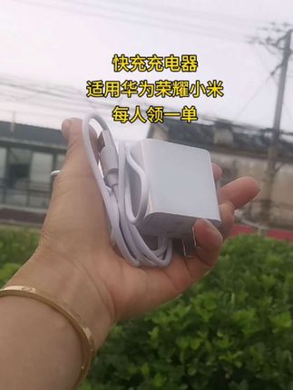 #适用VIVO小米华为OPPO荣耀120头充电器超级快充闪充电数据线通用