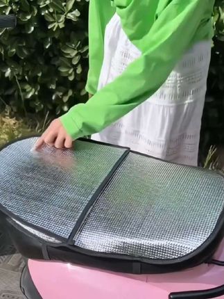 夏季天气炎热电动车防晒坐垫隔热防烫防水通用摩托车隔热垫坐垫#清凉一夏 #防晒