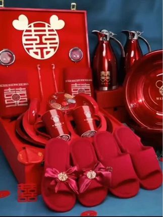 女方陪嫁套装礼盒、结婚用品大全婚礼婚庆高档物品、全套女方娘家嫁妆#音嫁用品#婚庆用品 #女方陪嫁一般准备什么东西#备婚好物分享