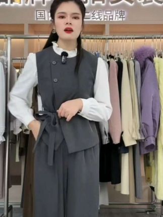 〈纪朵研〉1262高级感时尚套装上衣裤子马甲套装显瘦气质休闲风#强烈推荐 #气质女神穿搭 #高级穿搭 #高端大气 #最美穿搭