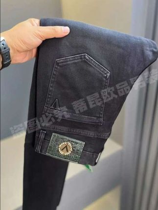 #品质男装 秋季黑灰高档时尚弹力牛仔裤男士潮流奢品休闲百搭裤子#面料柔软舒适 #谁穿谁好看 #一眼就爱上的神裤 #质量杠杠的好