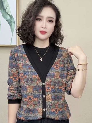 #面料柔软舒适 #谁穿谁好看 #显瘦穿搭 #时尚妈妈装 #大码女装