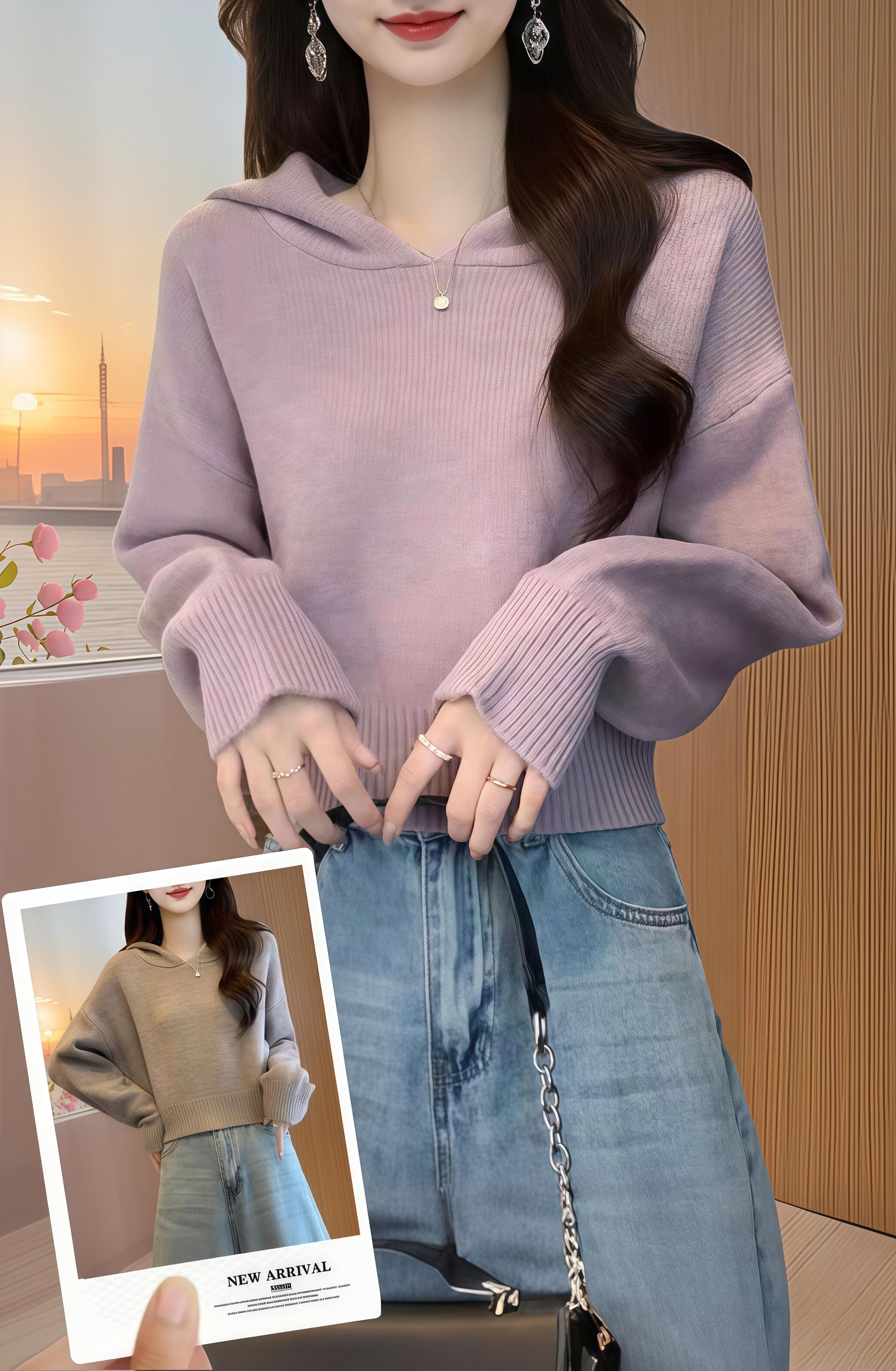 #早秋穿搭公式来了 #早秋松弛感穿搭 #针织衫 #小个子穿搭 #不挑年龄不挑身材