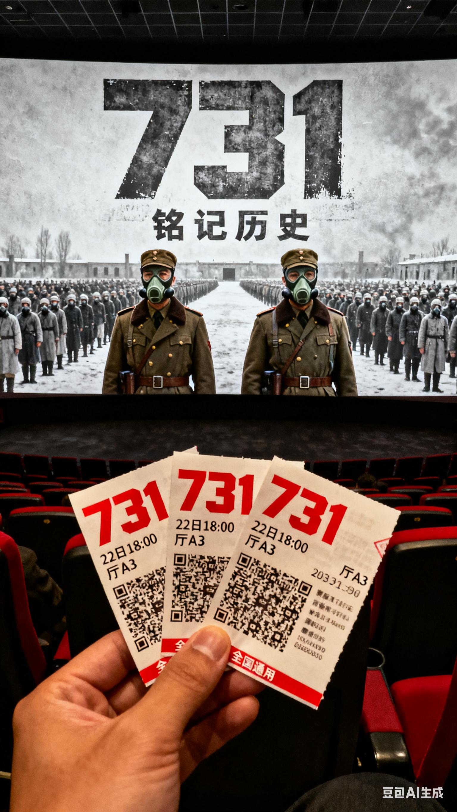 铭记历史,是为了更好地前行。走进影院,通过《731》的故事,回望那段沉重的过往,让我们在光影中感悟历史的重量,珍惜当下的和平,以史为鉴,砥砺奋进。#强烈推荐 #上热搜 #抖音推广#新片推荐 #好电影