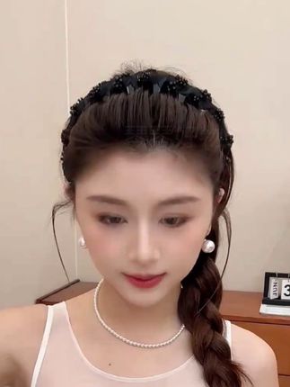 #发箍这样戴好美 发箍#高颅顶发箍带齿防滑 #巴黎王妃发箍 #时尚饰品 #发箍这样戴好美