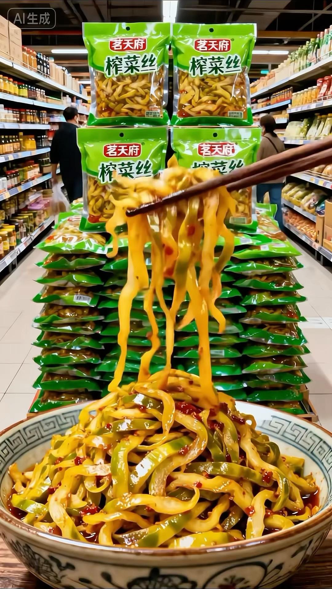 涪陵榨菜真的是餐桌刚需!脆嫩爽口的口感,咸淡刚好带点微辣,配白粥、拌面条、就米饭都超绝,一口下去瞬间开胃。正宗工艺腌制,风味地道,小袋包装干净又方便,拆开就能吃,家常佐餐全靠它撑场面,妥妥的国货好味道~#涪陵榨菜 #下饭菜 #佐餐神器 #国货清单#家常小菜