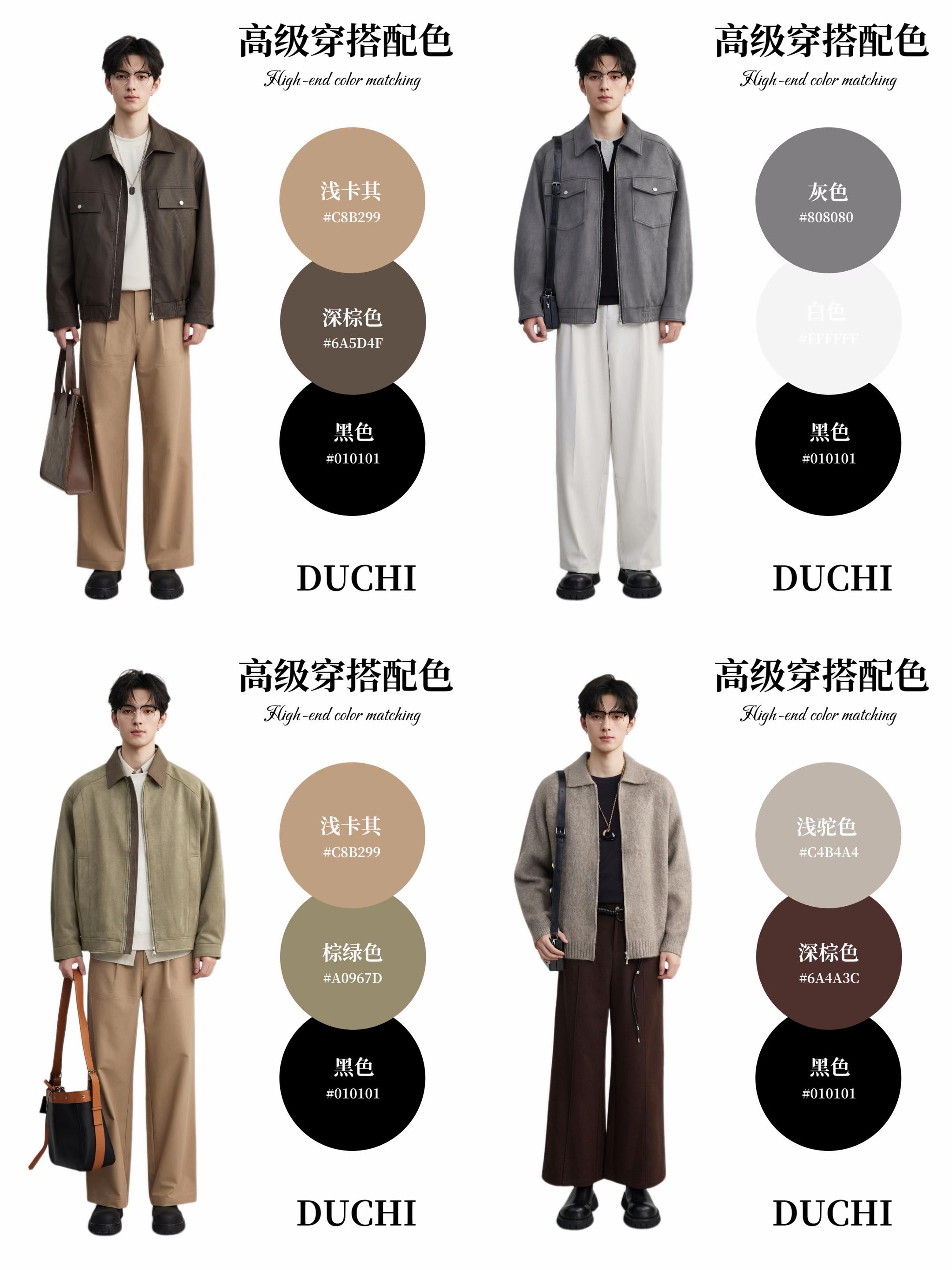 男生秋季穿搭高级配色!太有氛围感啦。#男生外套 #秋季ootd #ootd #夹克外套