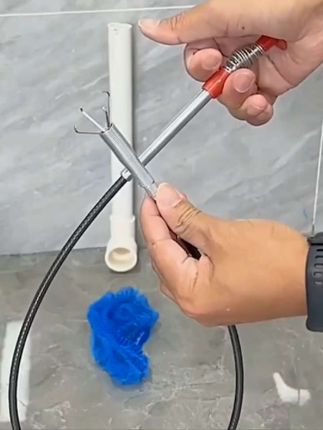 下水道输通神器,简单好用,有了这个再也不用怕头发堵住下水道了。#卫生间好物 #生活好帮手 #好物推荐🔥