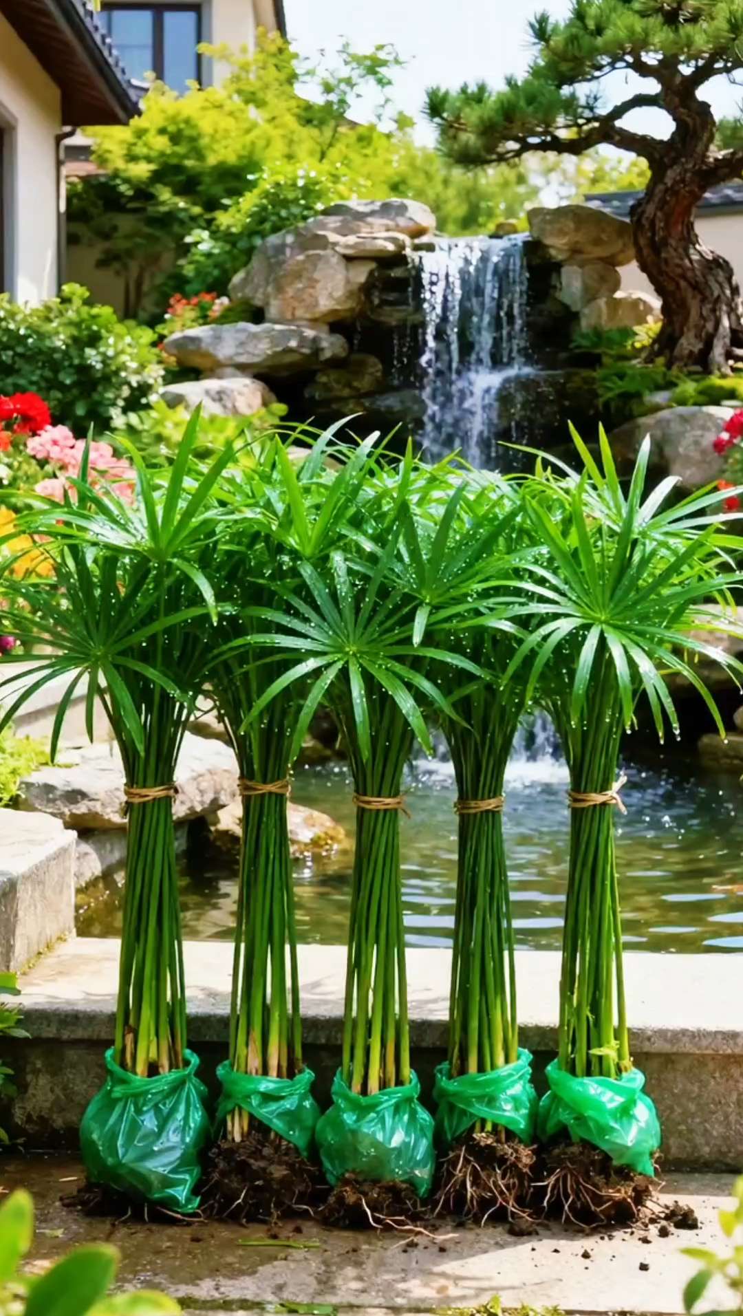 #水草造景 #水草 #水竹也叫旱伞草 #鱼缸里的大自然 #养鱼日记