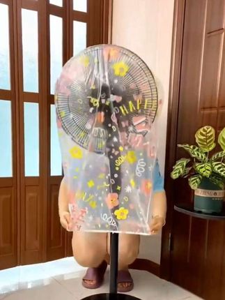 天气渐渐转凉了,风扇不用了一定要套上这款卡通防尘罩,来年再也不会积灰了~