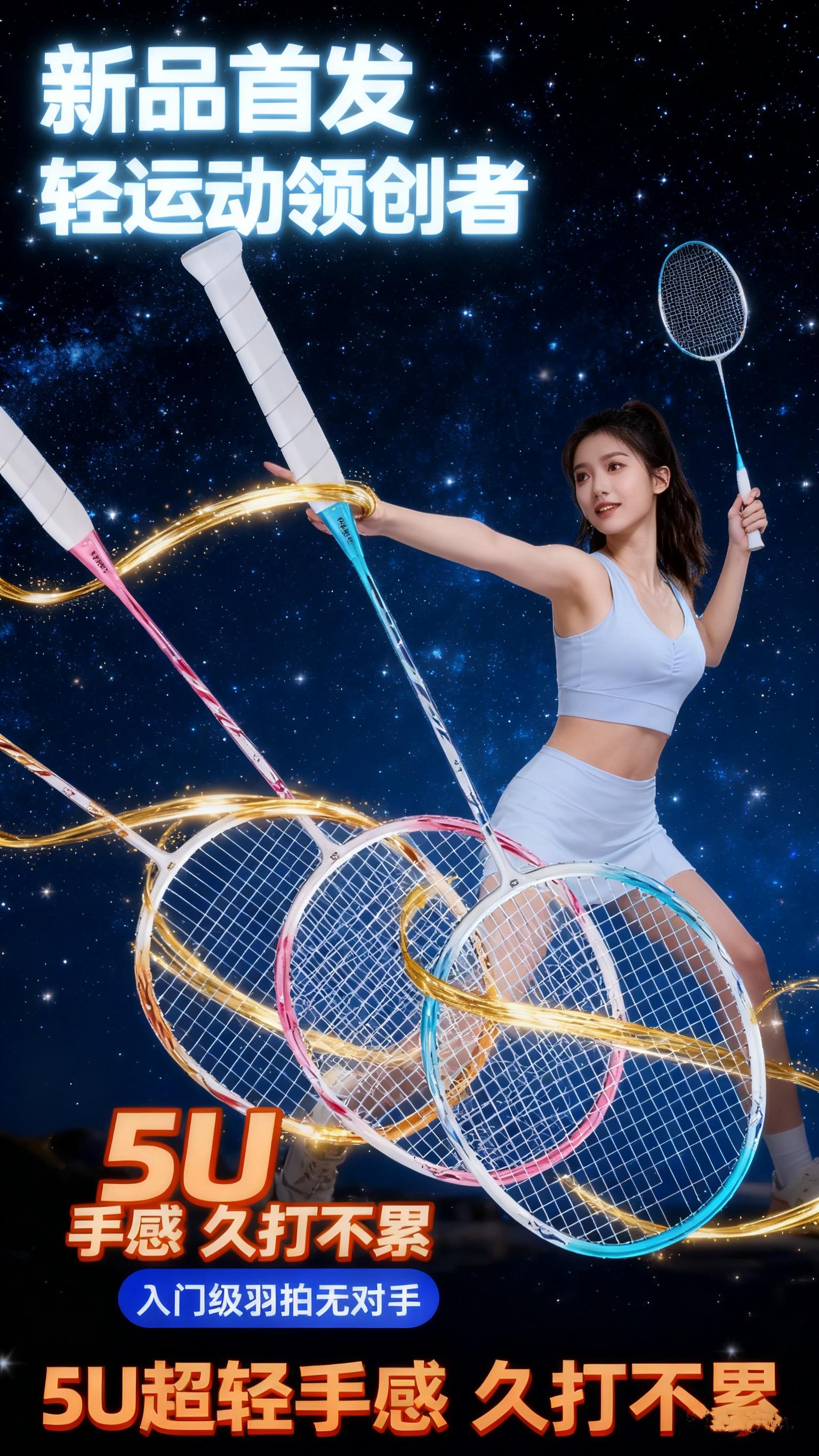叙拉星球拍羽毛球拍,超轻碳素纤维,官方正品,专业品质。