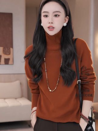 IRIS CHEN 格温 2025秋冬“100绵羊毛300g”加厚高领针织衫#女神搭配 #新品穿搭 #时髦穿搭 #气质范 #时髦