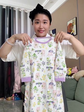婴幼儿连体睡袍宝宝纯棉长袖防踢被睡袋四季款单层无骨分腿家居袍#高品质童装 #面料舒适透气 #儿童连体睡袋#连体睡衣#宝妈推荐