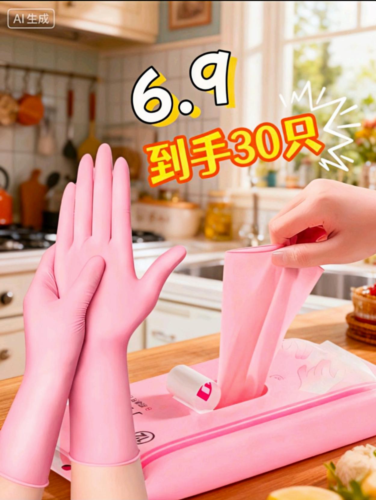 被厨房油污和清洁剂折磨?这双一次性透明手套必入!TPE材质薄透贴手,操作自如不闷汗,防水防油隔绝脏污。用完即抛超省心,100只大容量,厨房清洁、美甲护理都能用,打工人、懒人闭眼囤!