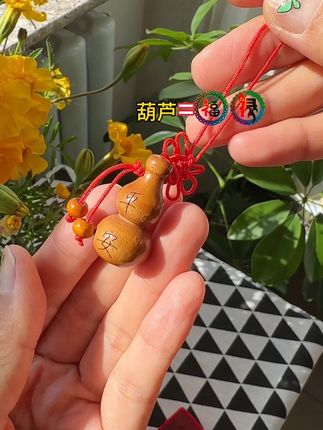 葫芦寓意丰富,核心为吉祥祈福。因藤蔓绵延、果实多籽,象征“多子多福”;谐音“护禄”“福禄”,表“福禄双全”;道教与民间视其能纳福辟邪,常挂于家宅保平安,也含圆满和谐之意。#文玩爱好者 #葫芦福禄 #挂饰挂件