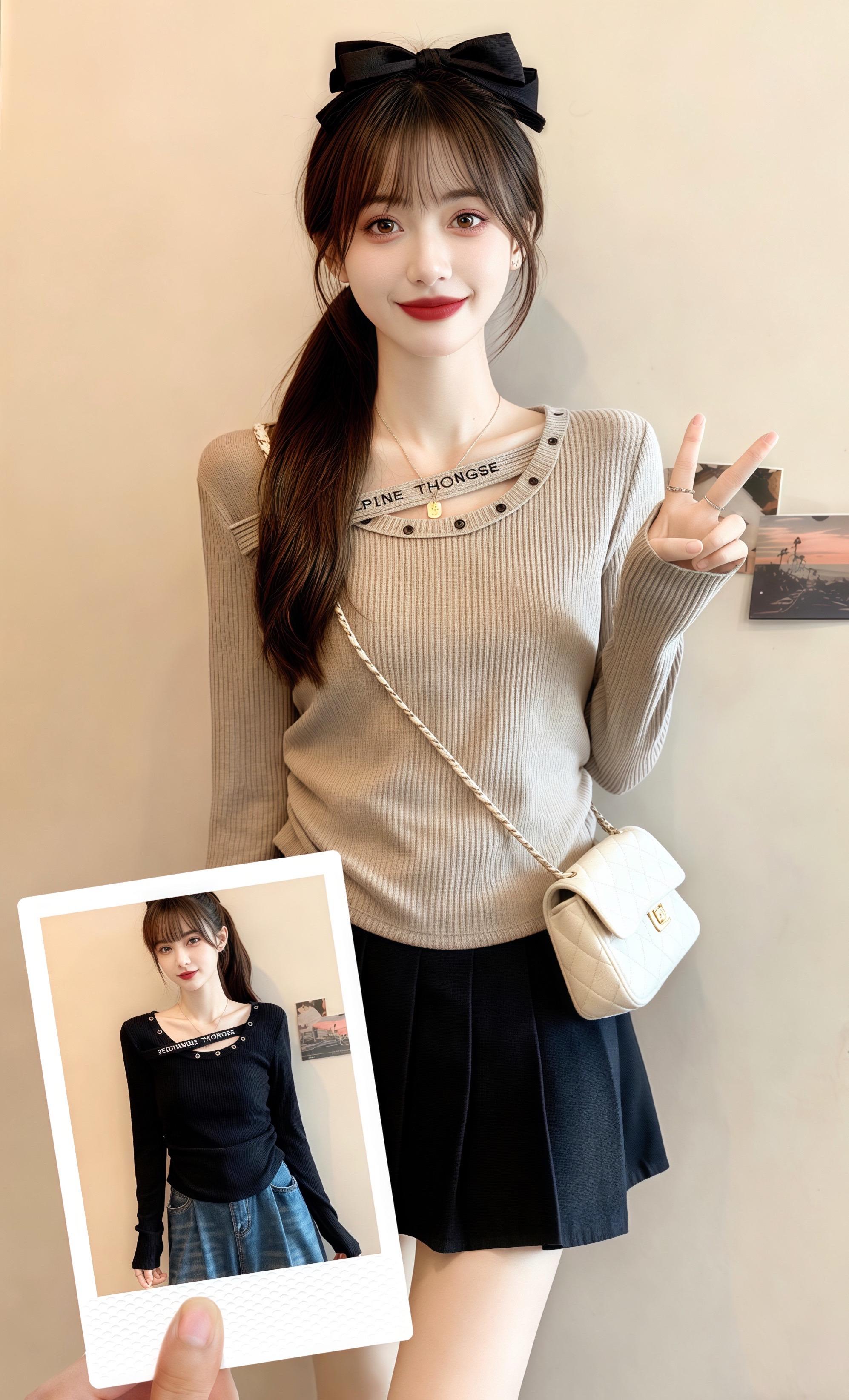 ❤️大码女装百搭显瘦针织衫。姐妹们这款大码打底衫来了!正肩长袖针织款,遮肉修身,春秋内搭超合适。 #时尚气质穿搭 #瘦穿搭 #谁穿谁好看系列 #早秋穿搭三分钟出门不是梦#秋日户外就穿琥珀系@DOU+上热门 @DOU+小助手