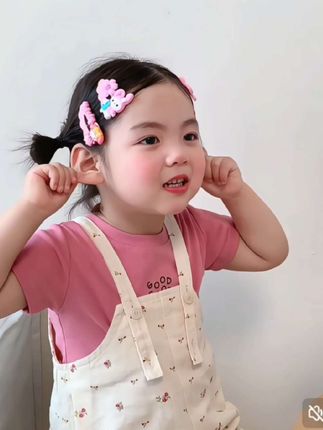 儿童可爱卡通发夹,女童侧边刘海夹,不伤发碎发夹,新款库洛米风头饰#发夹 #刘海碎发夹 #库洛米发夹 #不伤发发夹