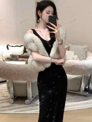 【雅乔定制】进口整皮狐狸毛马甲外套#御姐范儿 #女人味穿搭 #气质这一块拿捏死死的 #狐狸 #谁穿谁好看系列