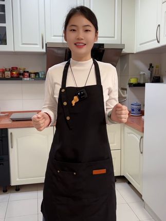 爆款商用定制耐脏围裙厨房印字服务员网红咖啡厅无袖围裙咖啡店#围裙 #帆布围裙 #工作服 #质量杠杠滴