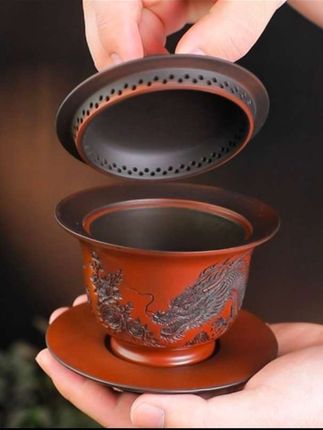 龙腾四海三才盖碗#三才盖碗 #盖碗泡茶 #龙腾四海 #茶器之美 #茶具