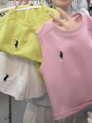 夏季新款儿童刺绣款无袖背心男童时尚坎肩T恤上衣#夏季穿搭 #背心#短袖t恤 #高品质童装