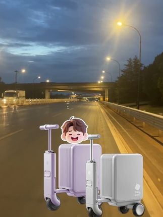 带着#babycare #行李箱 一起出发,电动的省心又省力#vlog日常 #万万没想到