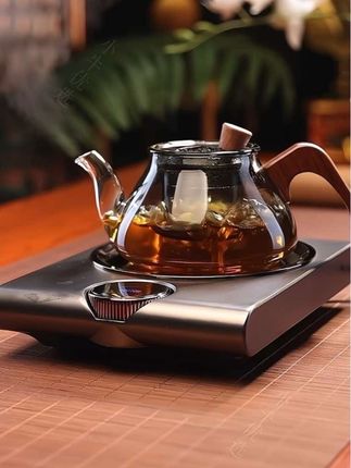 轻奢高档时尚小型台式合金电陶炉套装#煮茶器 #电陶炉 #围炉煮茶 #茶壶茶具 #泡茶壶